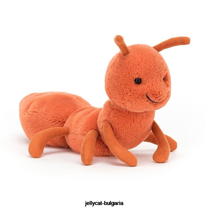 Jellycat извиваща се мравка оранжево 297 играчка