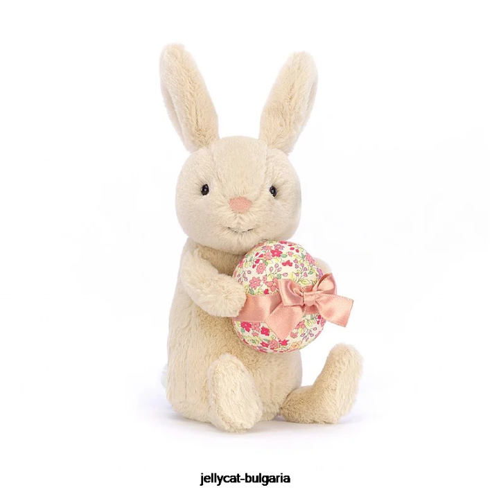 Jellycat зайче бони с яйце бежово 482 играчка