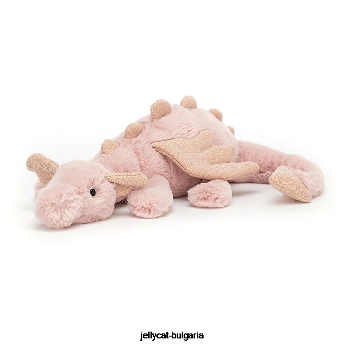 Jellycat роза дракон розова 106 играчка