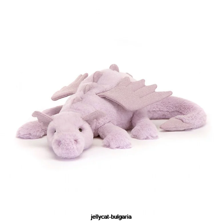 Jellycat лавандула дракон люляк 41 играчка