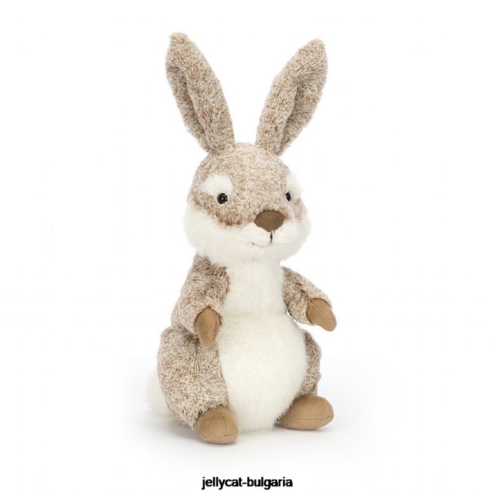 Jellycat амбрози заек кафяво и бяло 409 играчка
