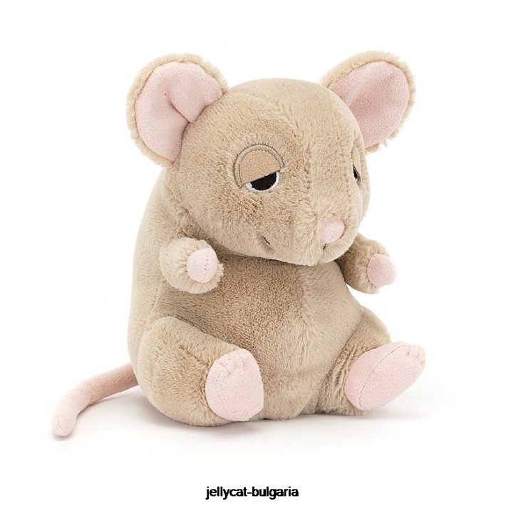 Jellycat cuddlebud darcy dormouse beige 424 играчка