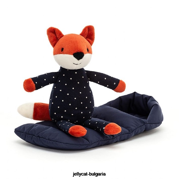 Jellycat snuggler fox оранжево 422 играчка