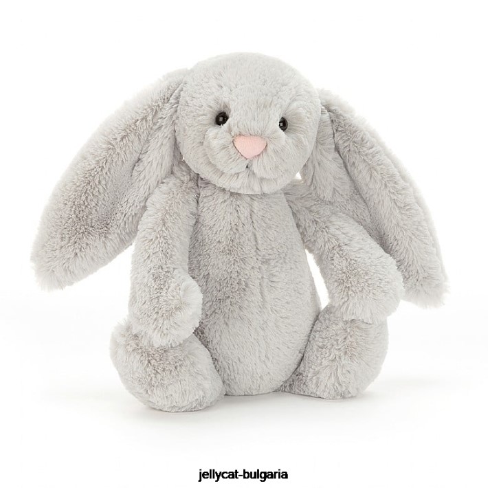Jellycat срамежливо зайче сребро 207 играчка