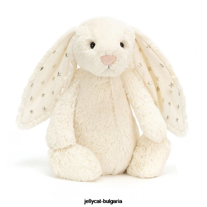 Jellycat срамежливо блестящо зайче крем 208 играчка