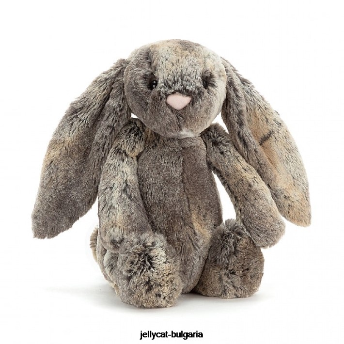 Jellycat срамежливо сиво зайче от памук 506 играчка