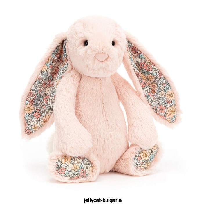 Jellycat цвят руж зайче праскова 487 играчка