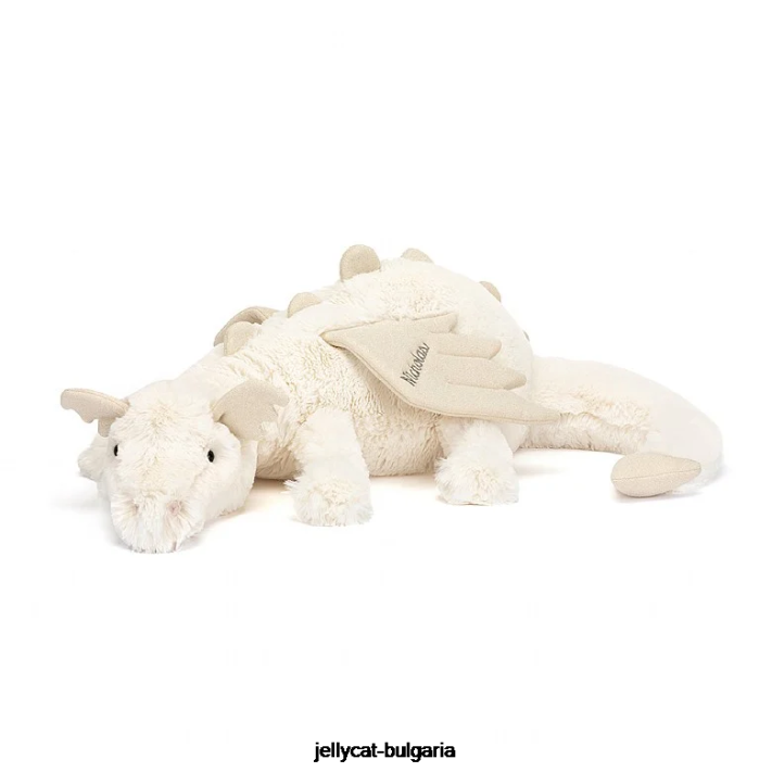 Jellycat personalizovaný sněžný drak obrovský bílý 570 hračka