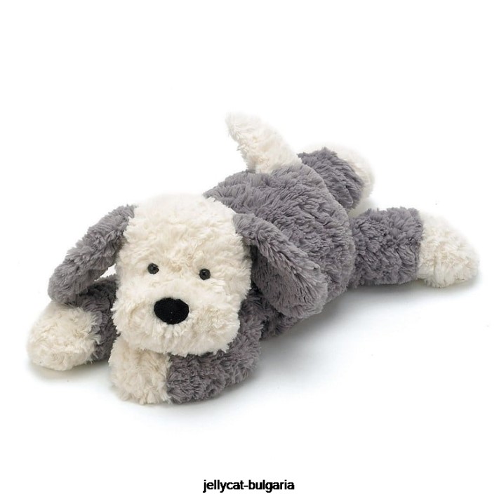 Jellycat tumblie ovčácký pes šedá a bílá 571 hračka