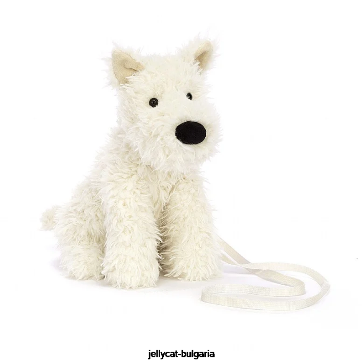 Jellycat munro scottie dog bag cream 679 Taška