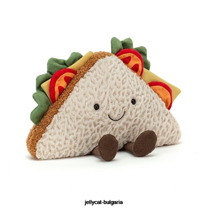 Jellycat забавен сандвич бежов 164 играчка