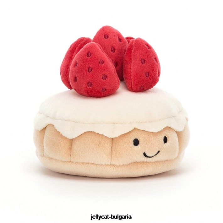 Jellycat красива сладкарница tarte aux fraises многоцветна 26 играчка