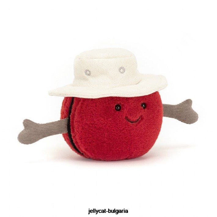Jellycat забавна спортна топка за крикет червена 80 играчка