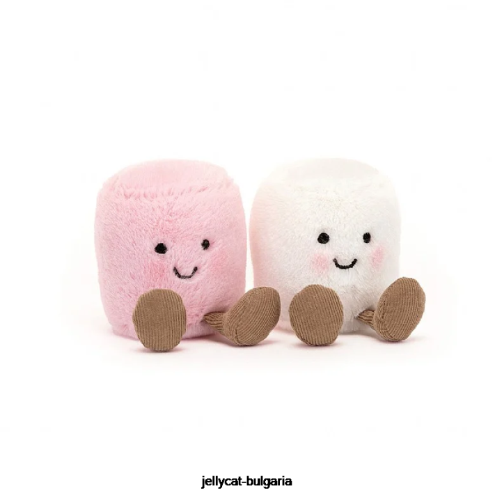 Jellycat zábavné růžové a bílé marshmallows vícebarevné 603 hračka